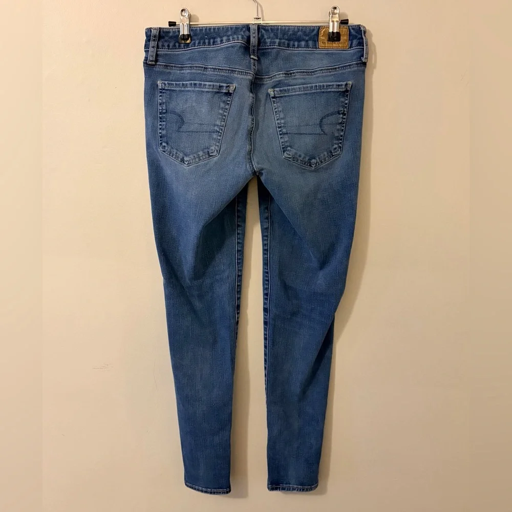 American Eagle Outfitters Light Blue Skinny Jeans - Picture 3 of 7